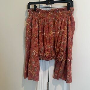 Off the shoulder floral blouse